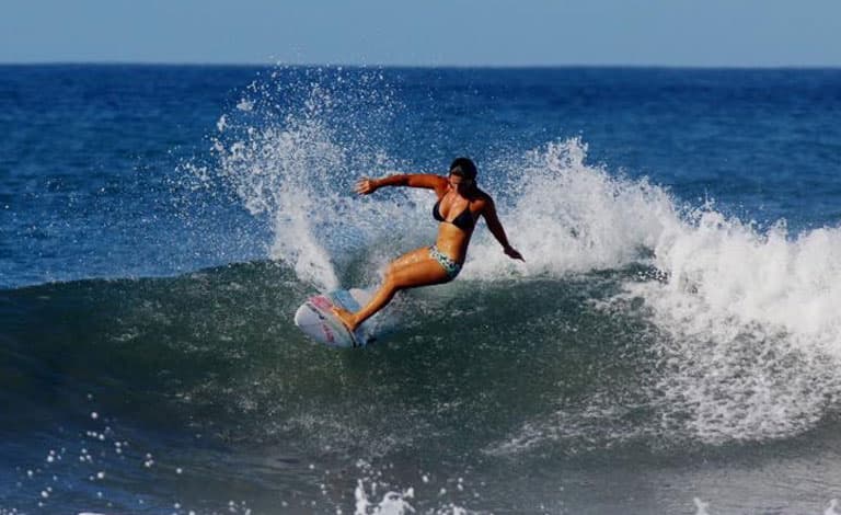 Female surfers in Costa Rica