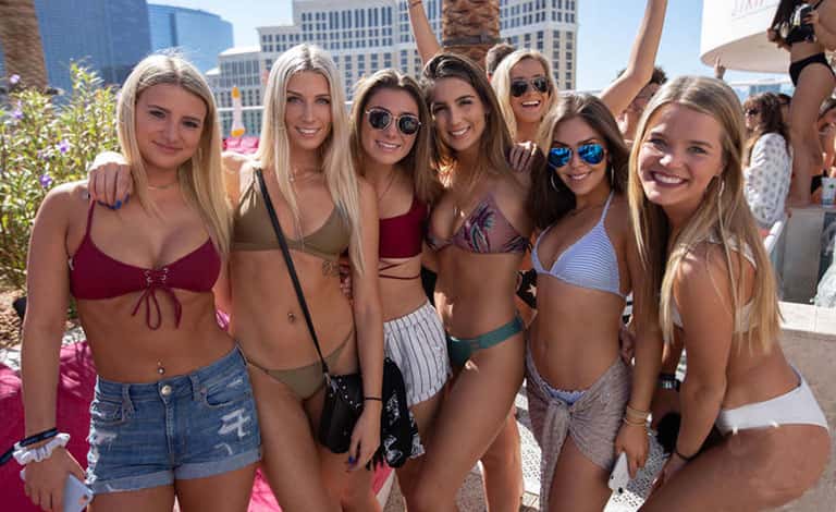Bachelor party packages in las vegas pool